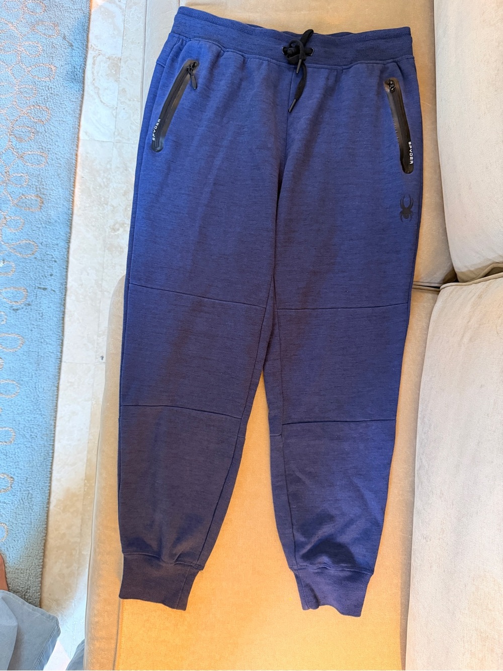 GUC | Sz Large | Men’s Spyder Active Double Knit Performance Joggers Blue
